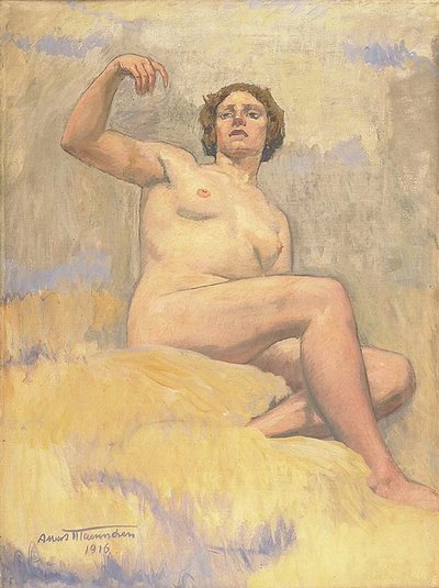 Girl in Clouds No. 3 by Albert Maennchen